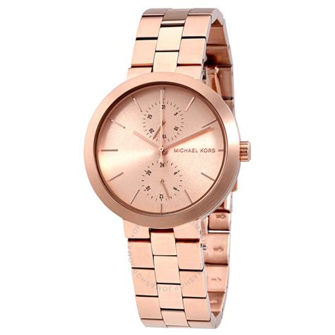 michael kors women's garner rose-gold tone watch mk6409|Michael Kors Women's Garner Rose.